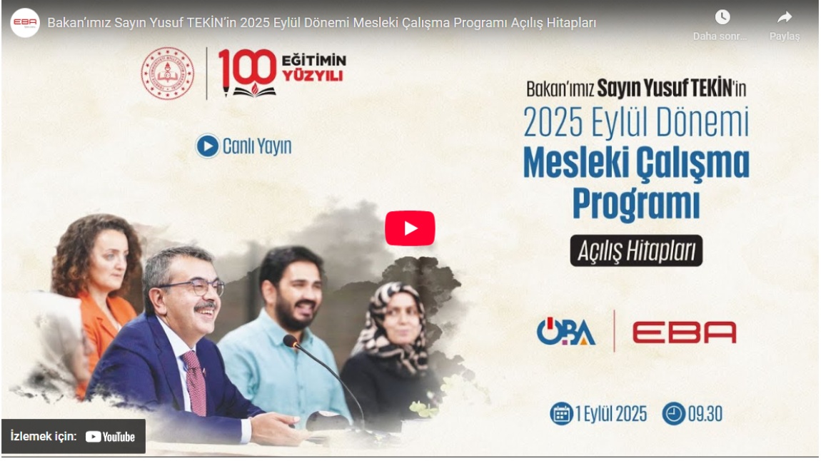 2025-2026 EĞİTİM ÖĞRETİM YILI BAŞLADI